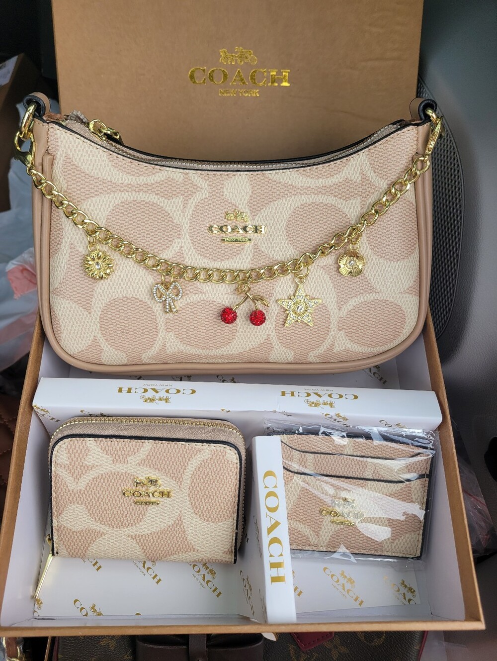 Tan C Bag Set